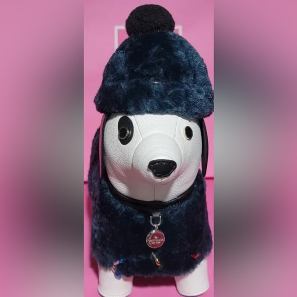 NWT Kate Spade Claude Dachshund Dog Crossbody Bag, Peacock Sapphire - Picture 2 of 9